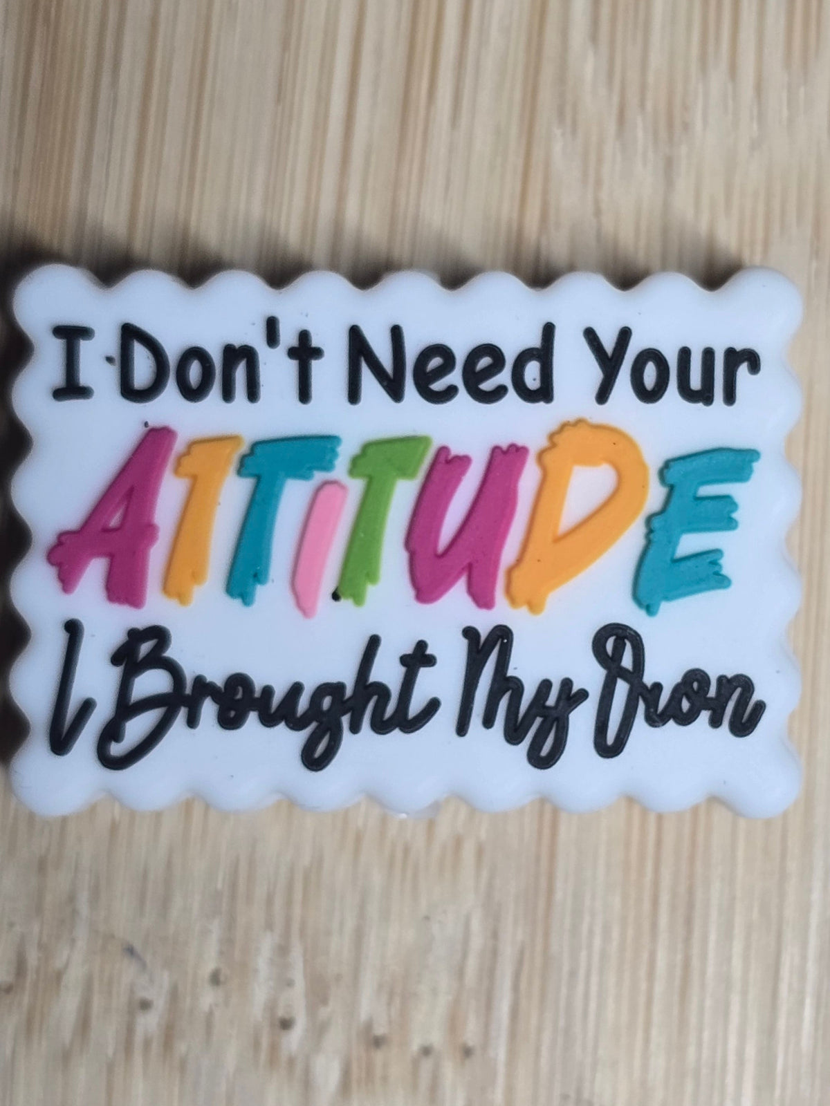 Focal silicone beads sarcastic humor