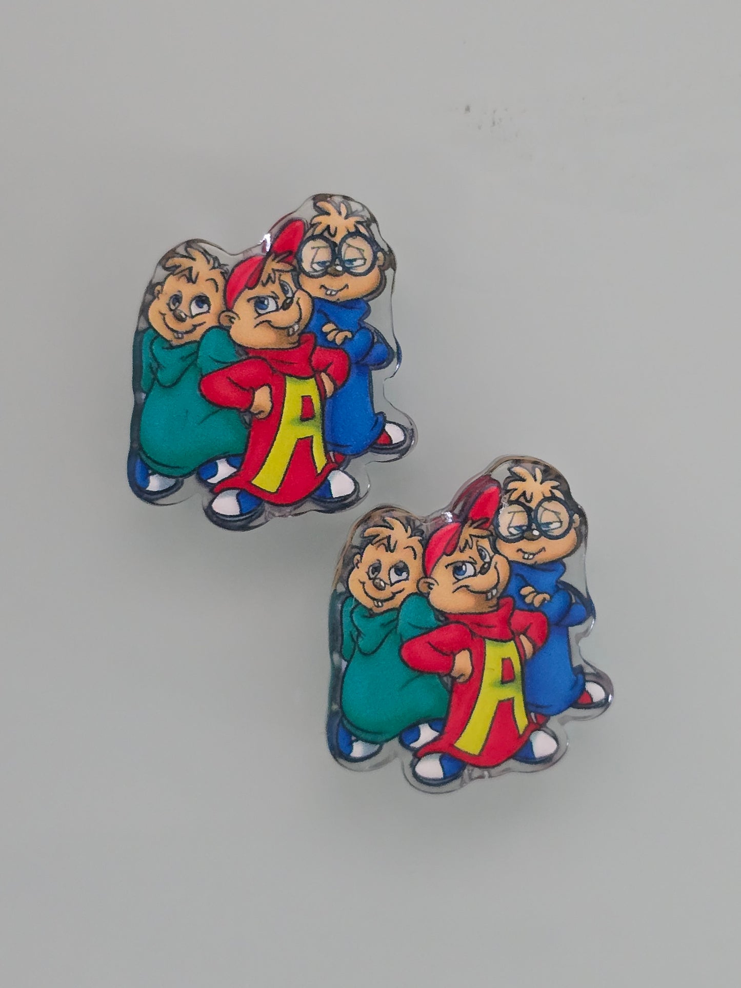 Acrylic focal beads 80's cartoon