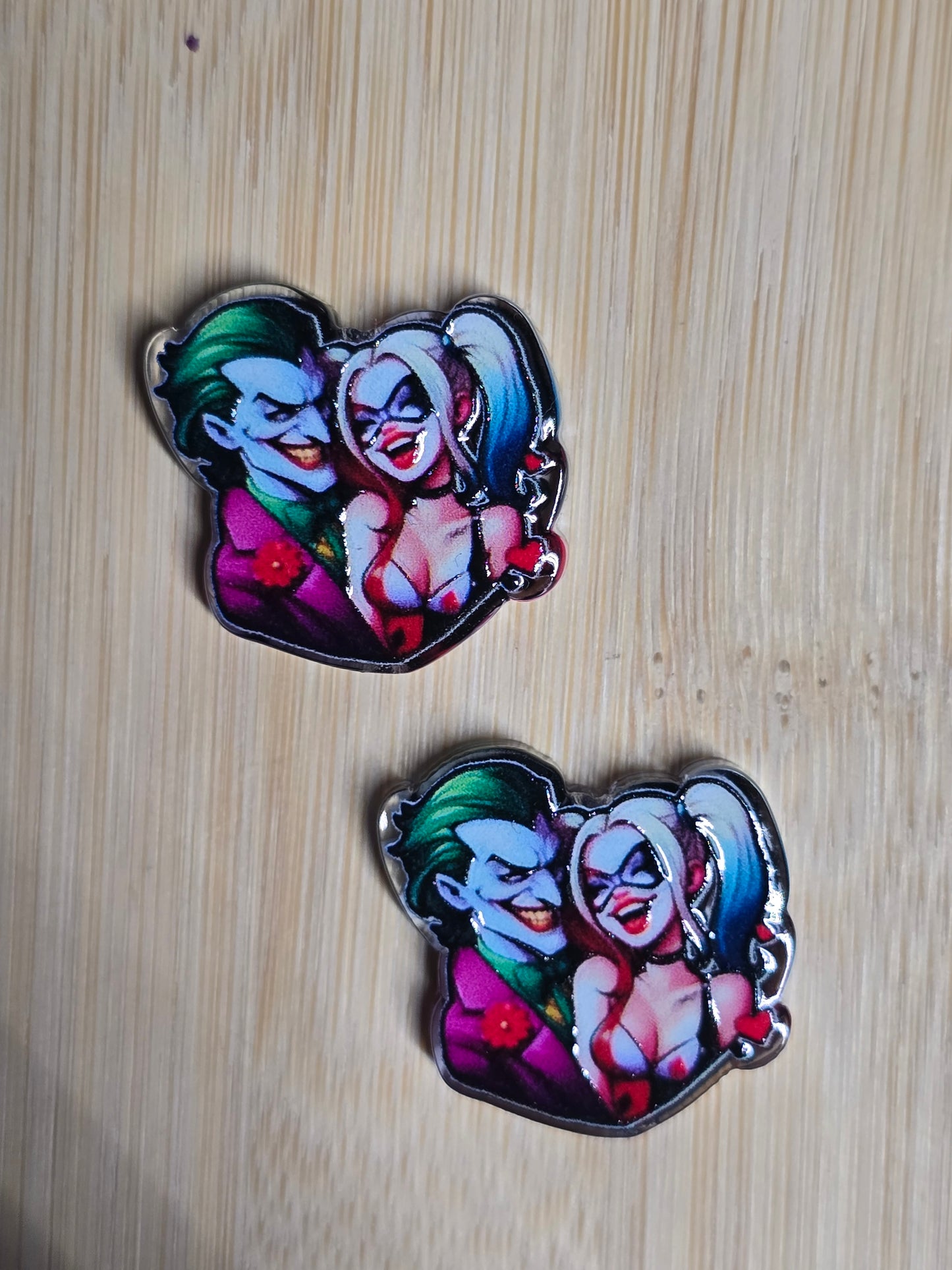 Focal- acrylic focal beads comic book  characters
