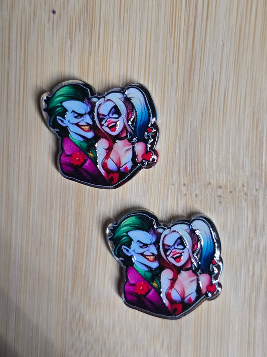 Focal- acrylic focal beads comic book  characters