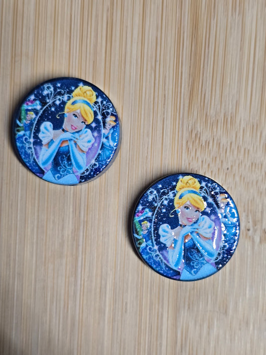 Focal- acrylic focal beads DS princess round