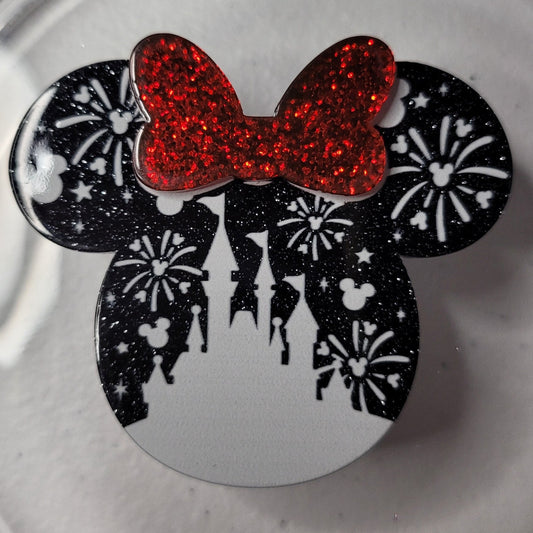 DiY acrylic flatback - girl mouse