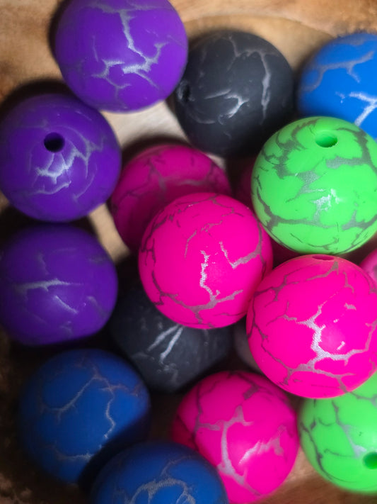 15mm silicone printed beads