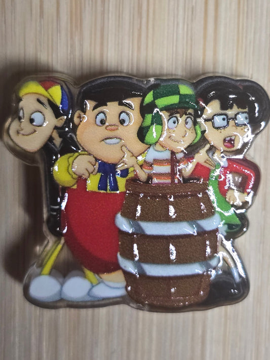 Acrylic focal beads mexican tv show