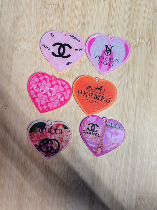 Acrylic pendant 6pcs