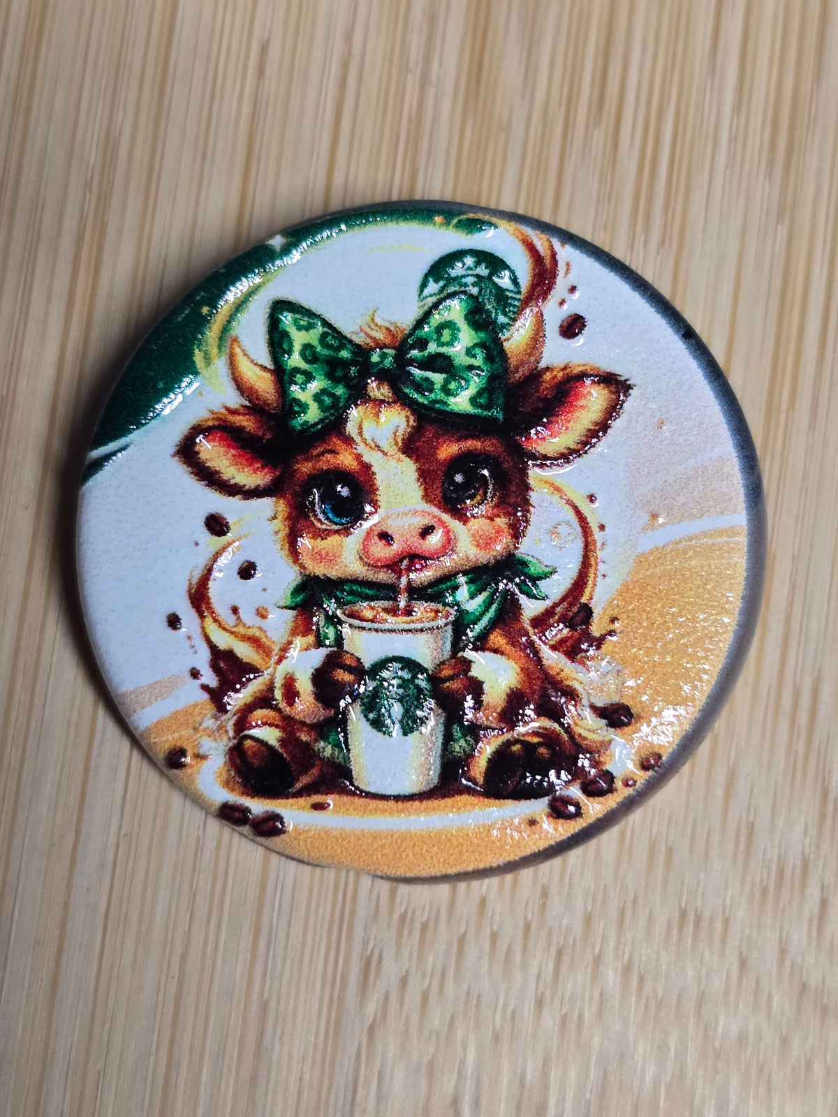 Acrylic focal beads moo moo's