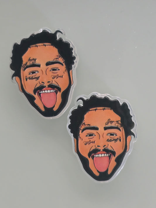 Acrylic focal beads rapper/ singer