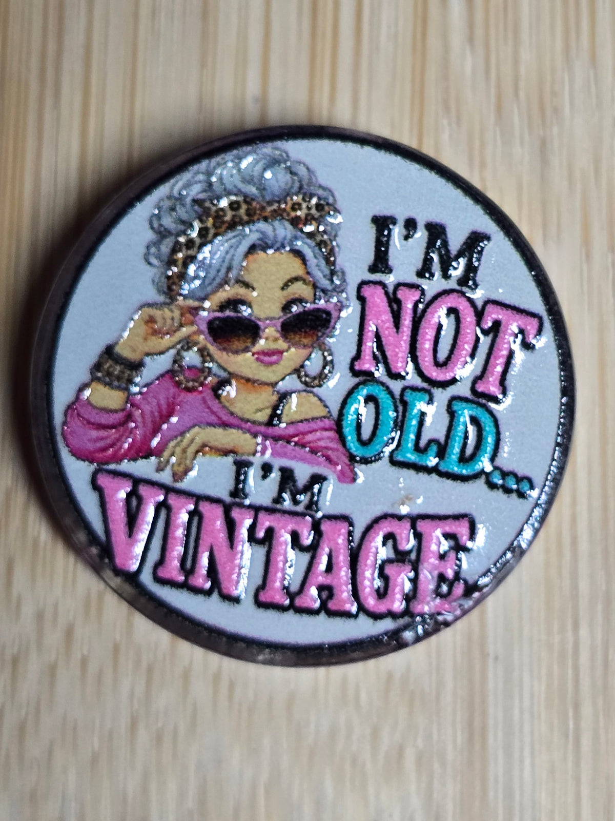 Acrylic focal beads- humor