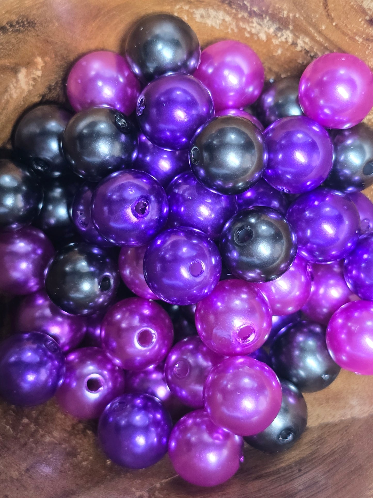 Acrylic 12mm pearl beads