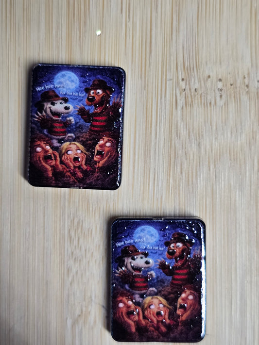 Focal- acrylic focal beads- halloween