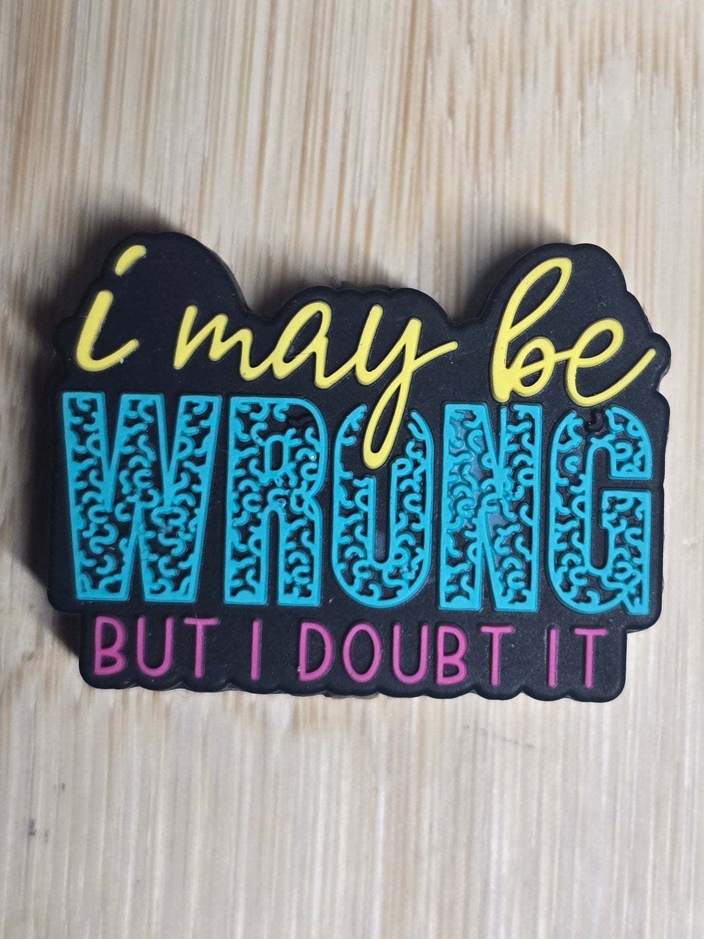 Focal silicone beads sarcastic humor