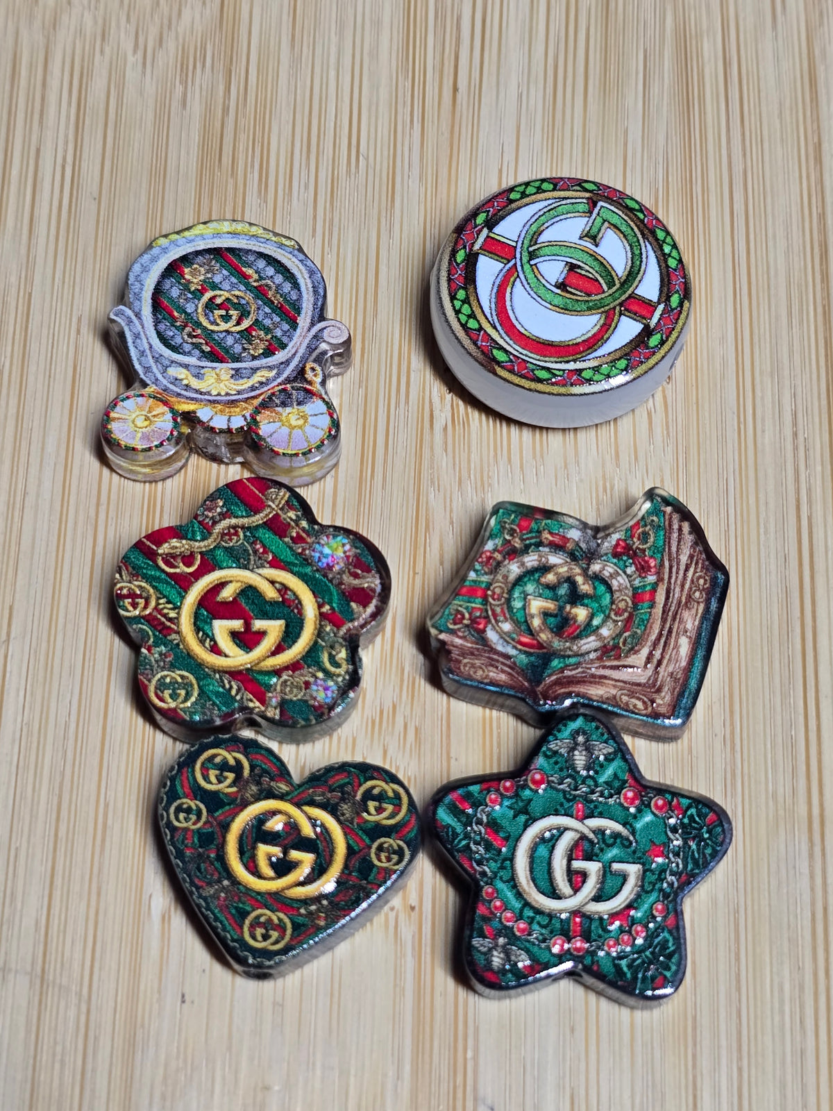 Acrylic focal beads designer inspired mix