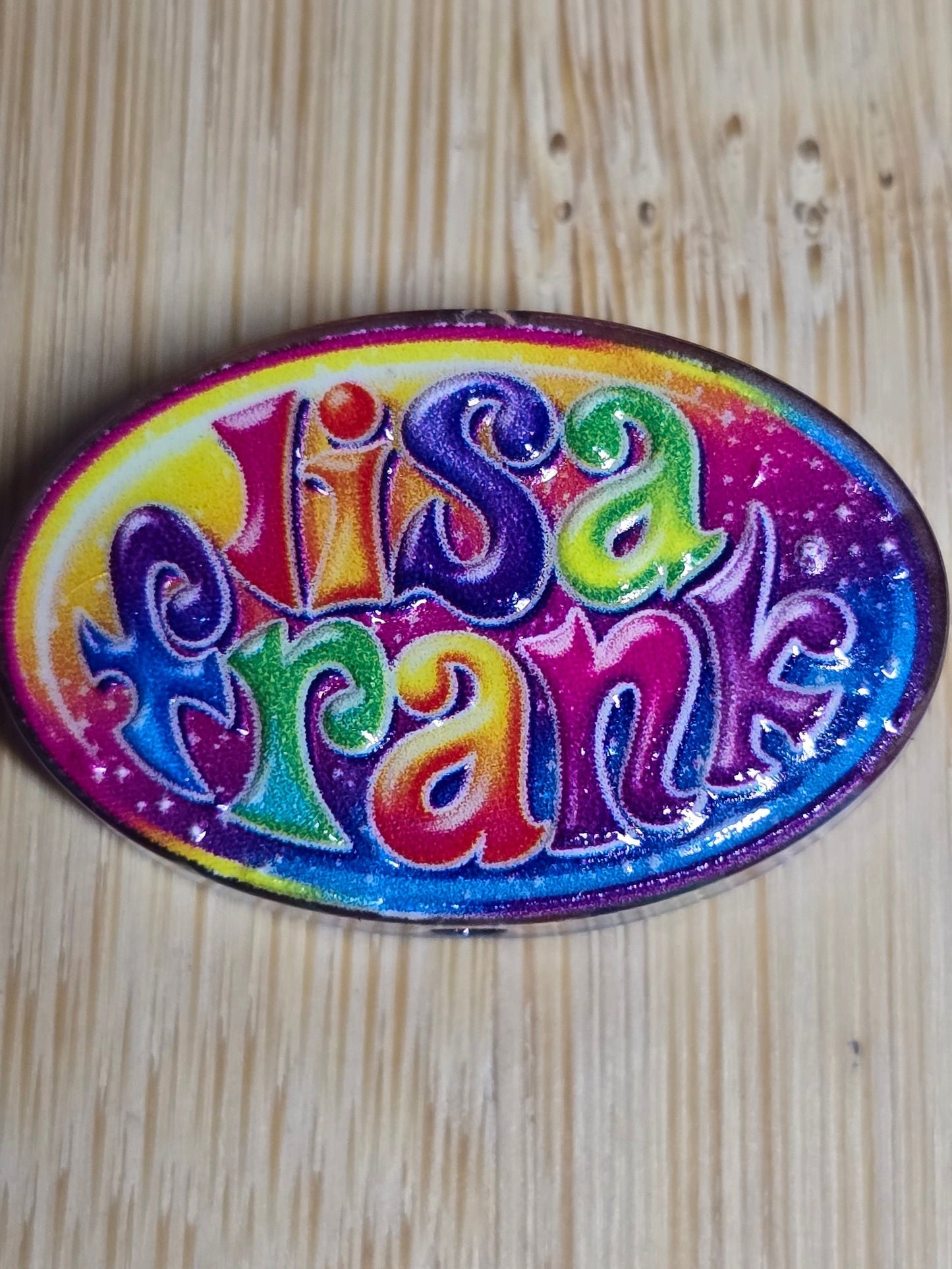 Acrylic focal beads- colorful popular artist from the 80's