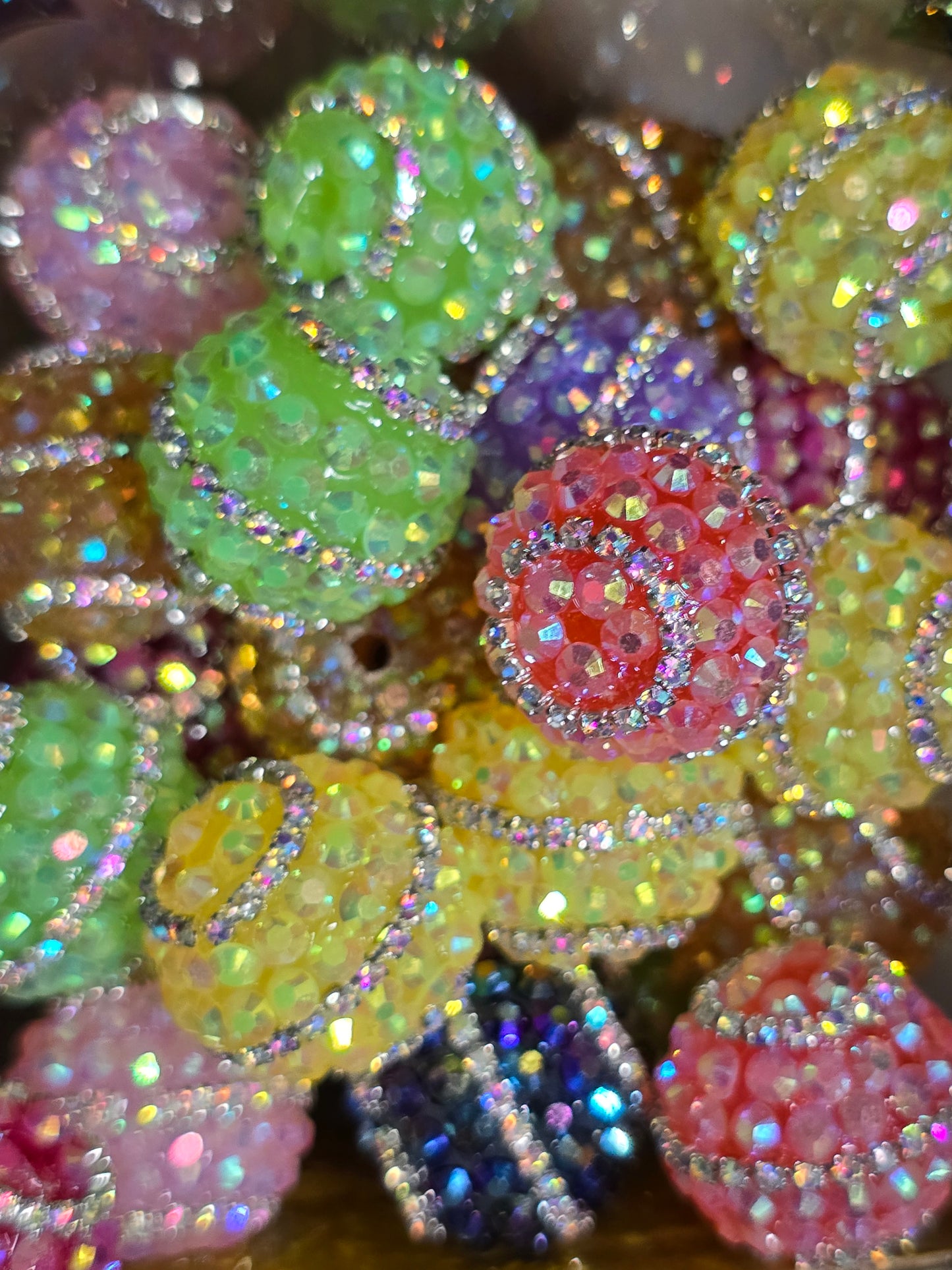 Rhinestone beads 20mm