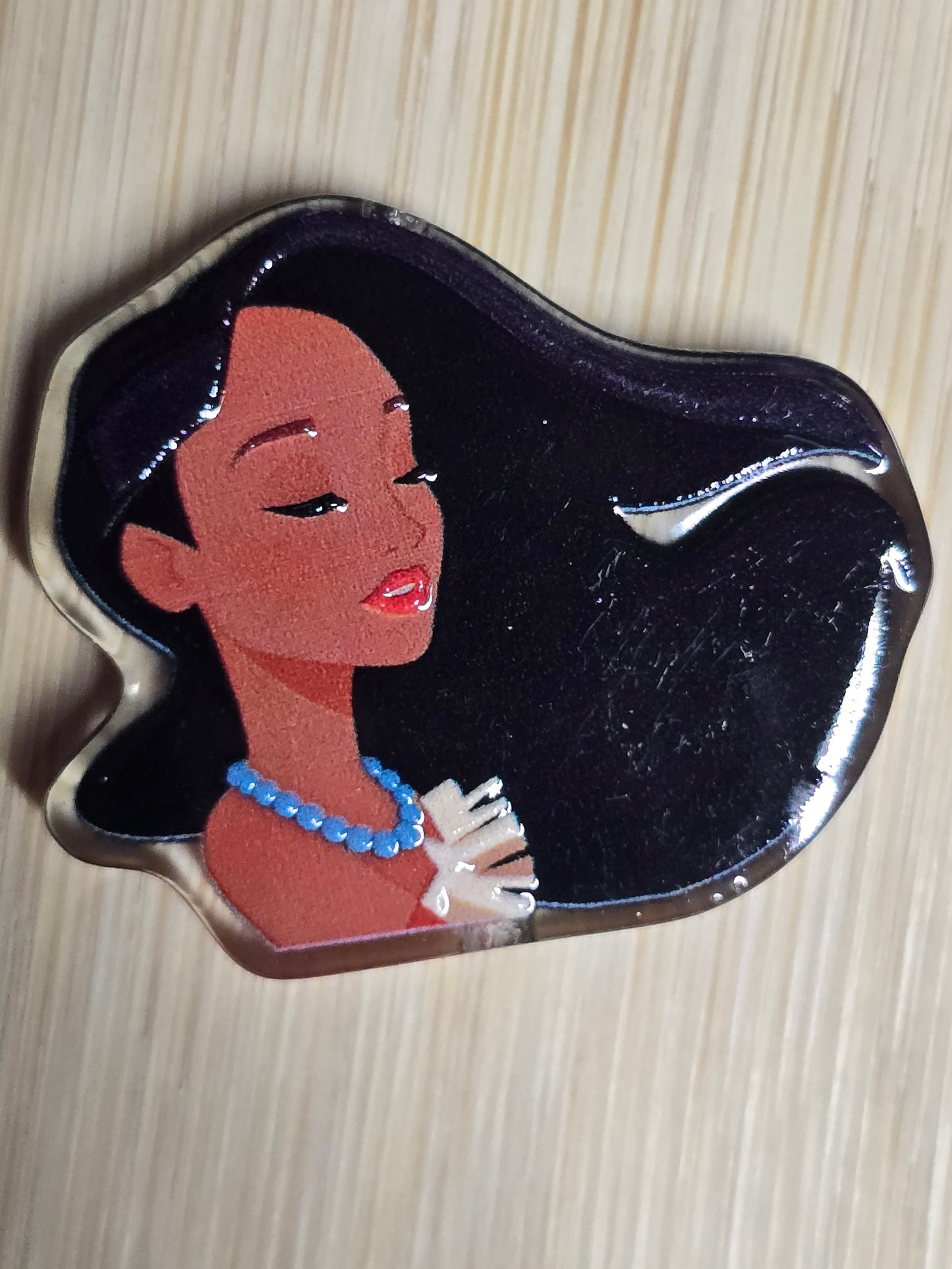 Acrylic focal beads DS princess based on historical figure