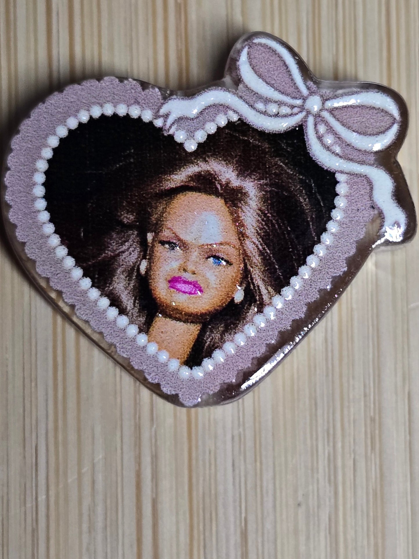 Acrylic focal beads adult humor wtf barbie