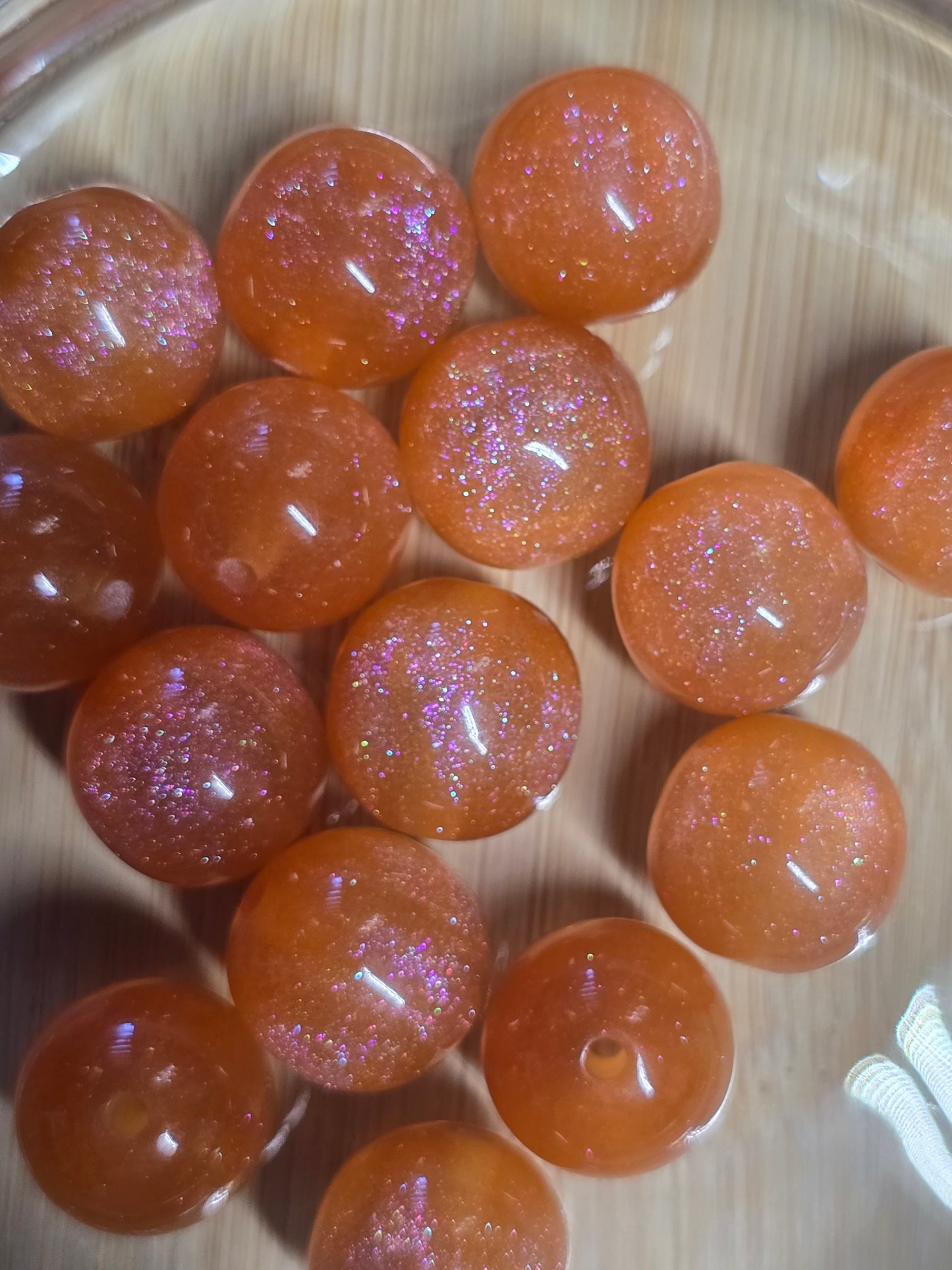Large pack of acrylic beads- 15mm