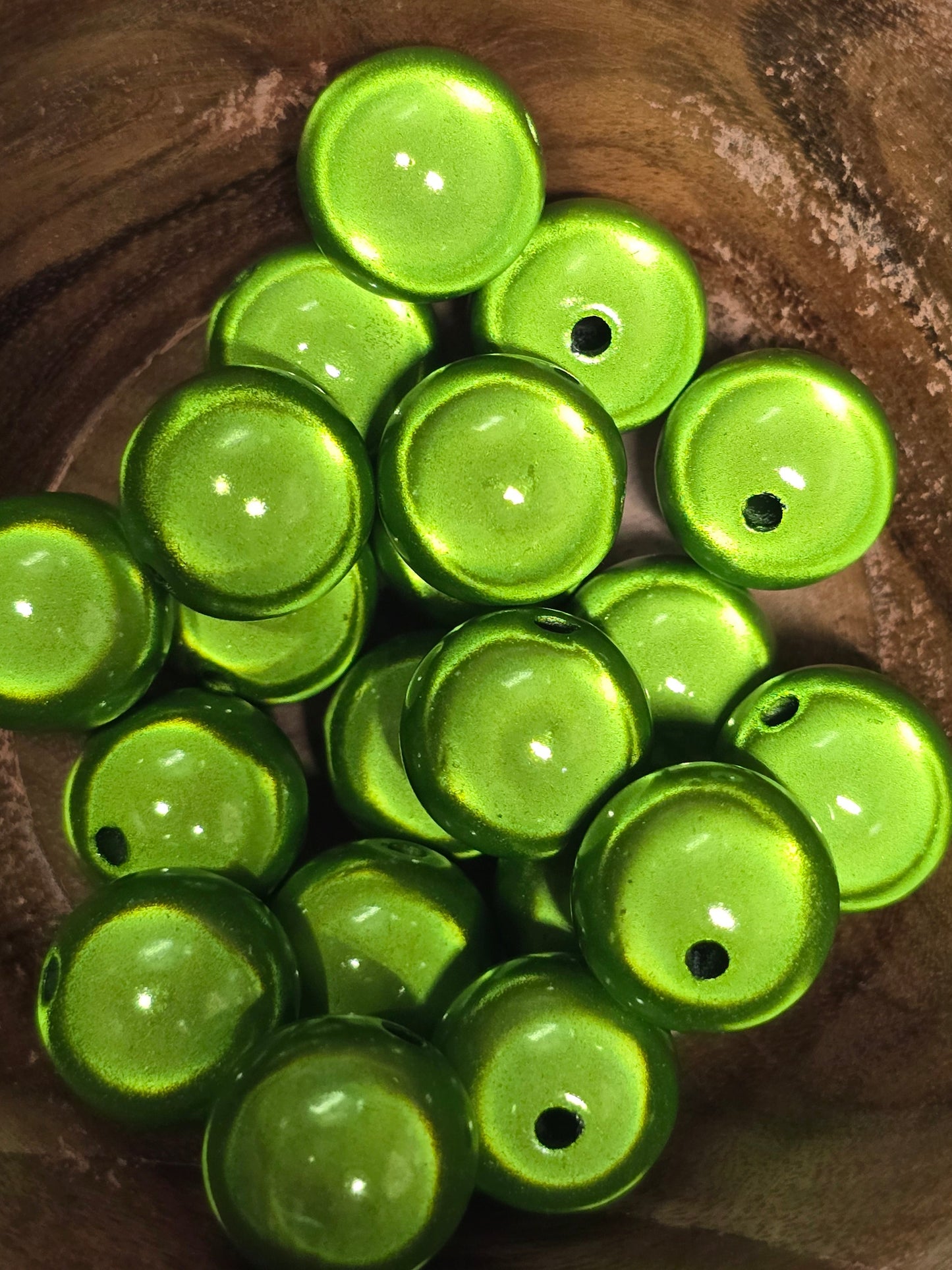 Acrylic 16mm bubble beads
