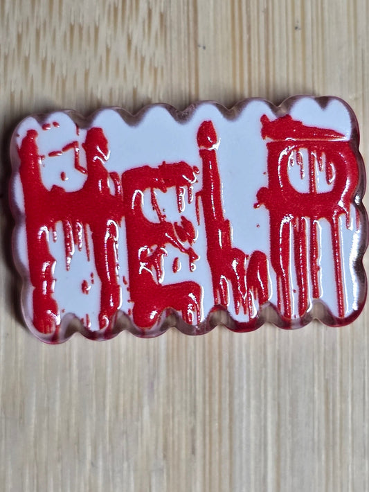 Acrylic focal beads- horror theme- help