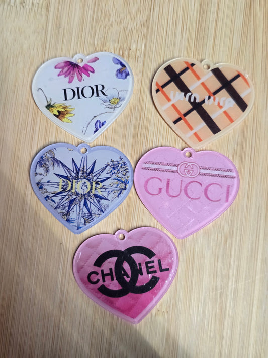 Acrylic pendants 5pcs