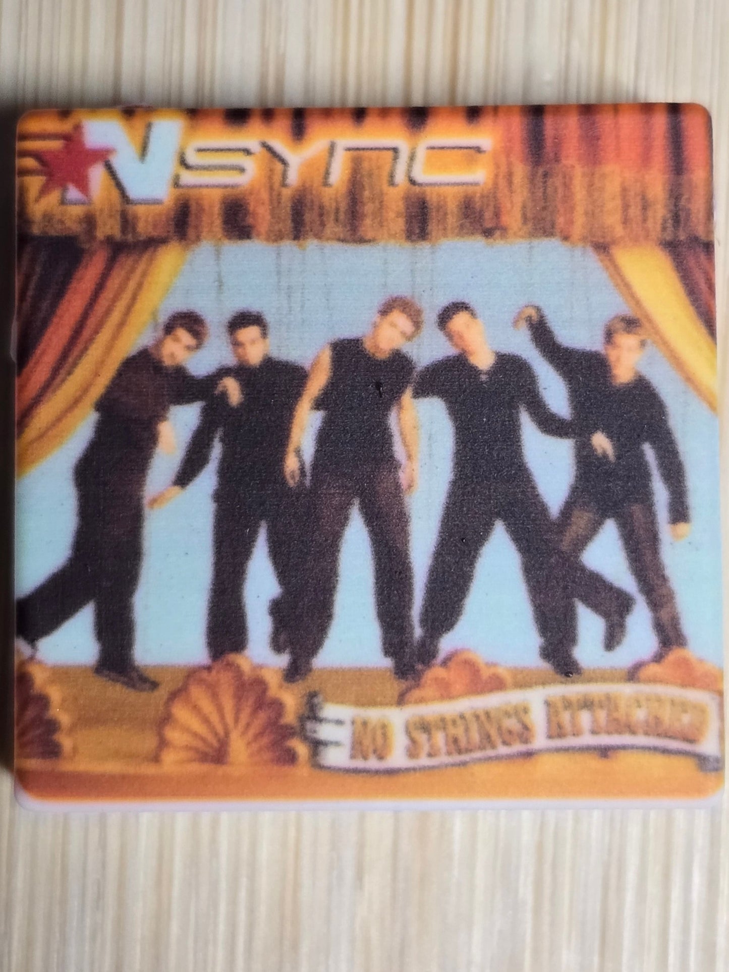 Focal silicone printed beads boy bands