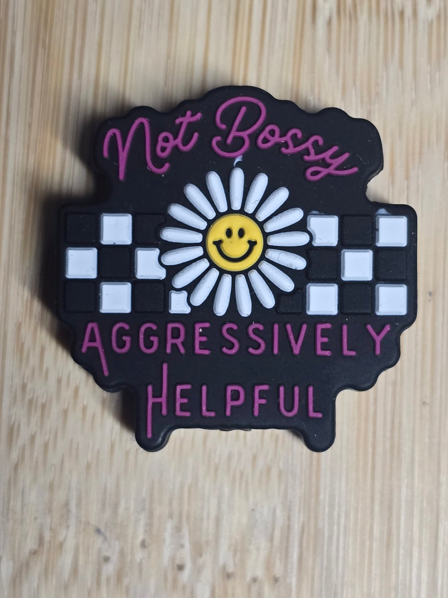 Focal silicone bead sarcastic humor