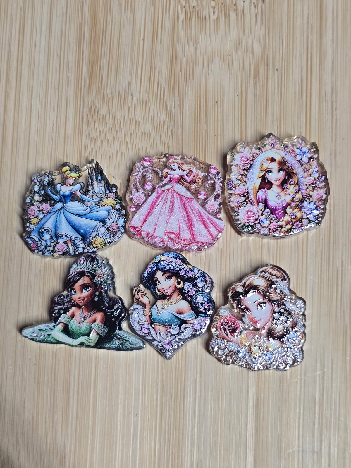 Acrylic focal beads- princess mix