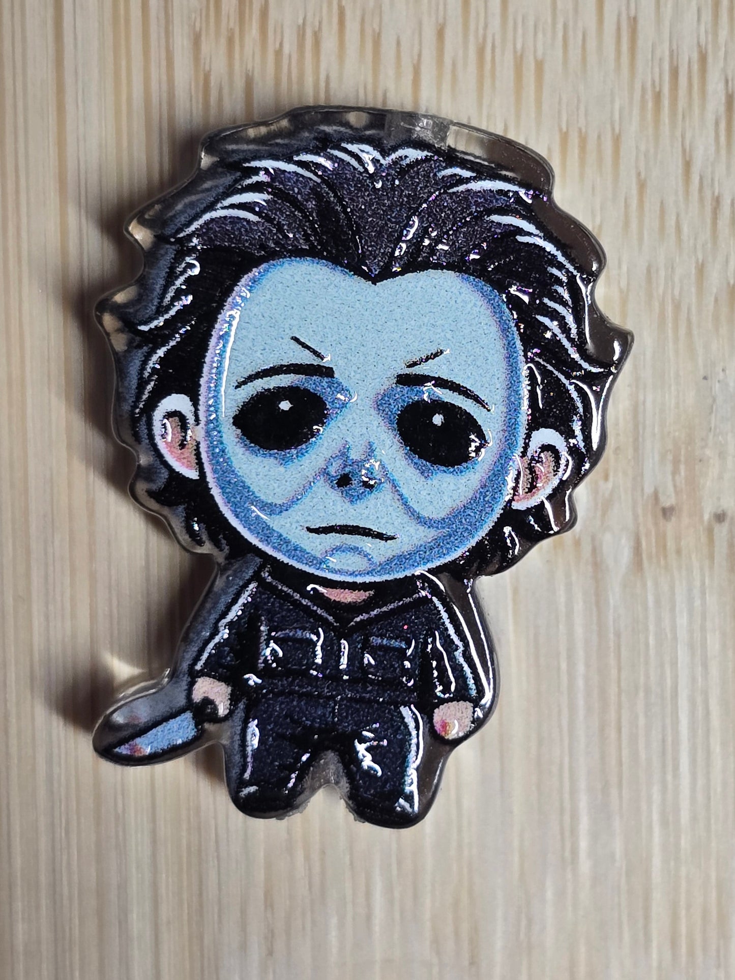 Acrylic focal beads horror character from Halloween movie