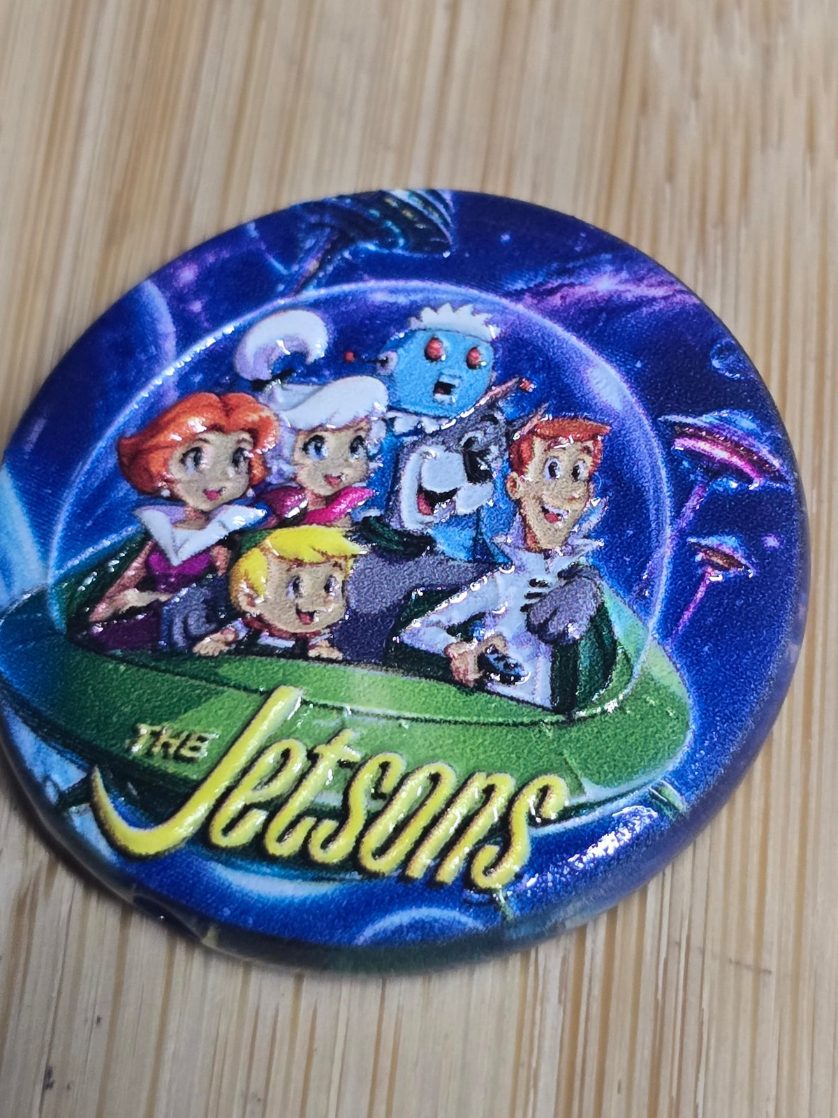 Acrylic focal beads space age family