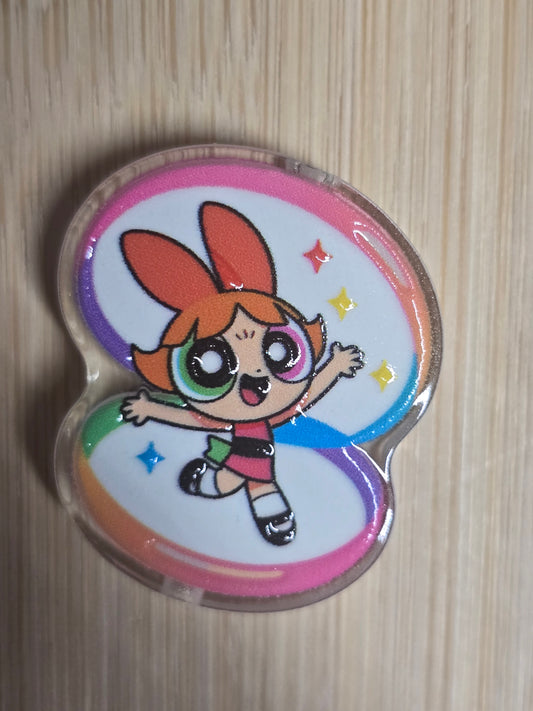 Acrylic focal beads ppg girl
