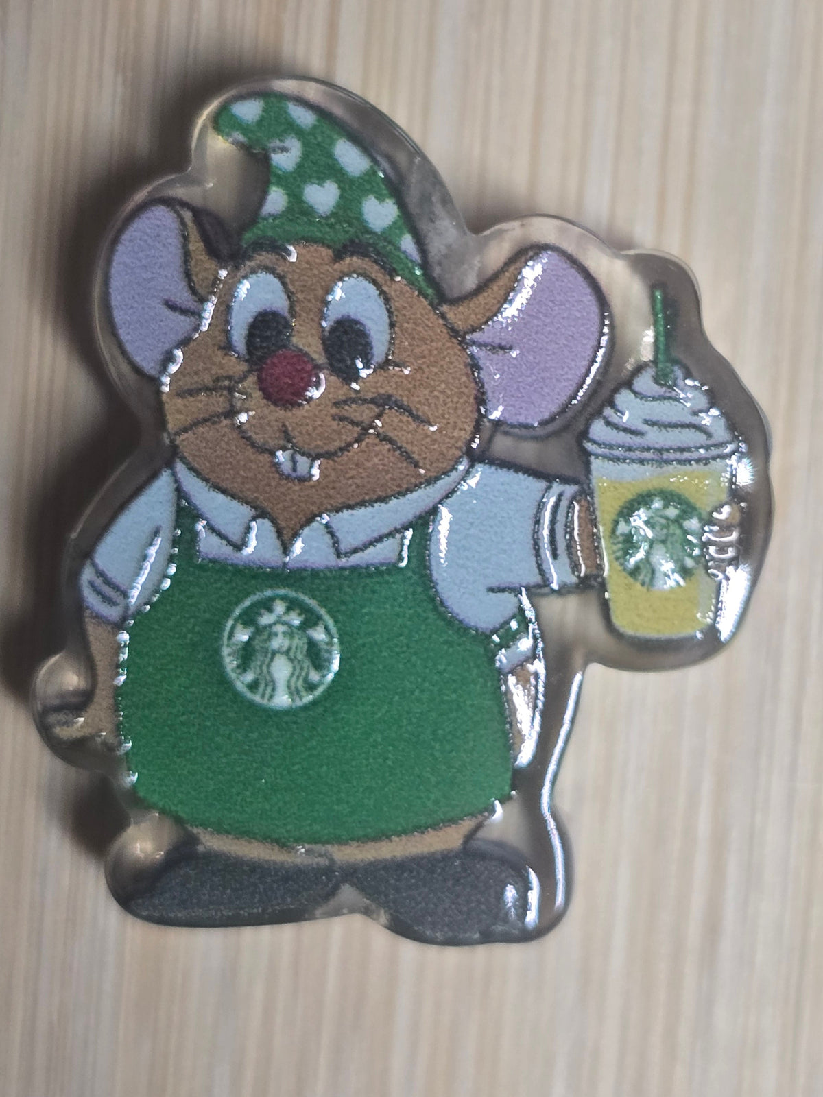 Acrylic focal beads DS mouse character
