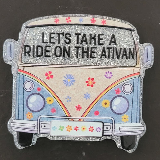 Acrylic flatback diy- take a ride on the ativan