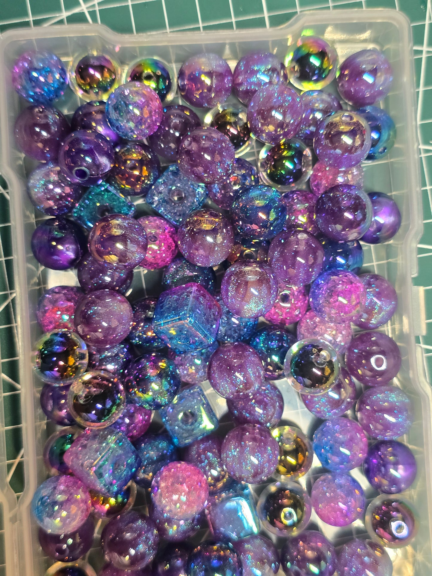 Acrylic beads- mix