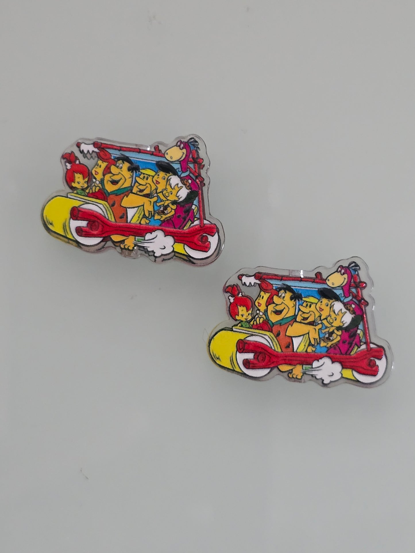 Acrylic focal beads stone age family