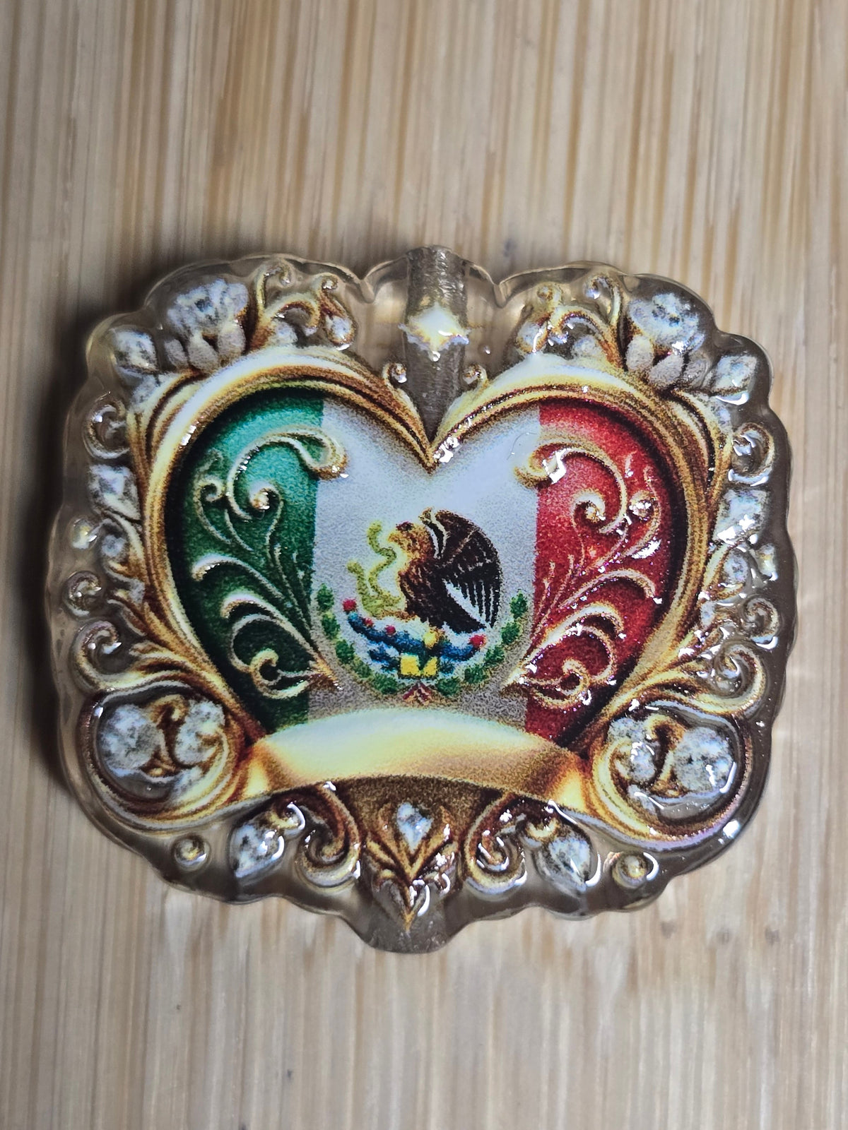 Acrylic focal beads- a little piece of mexican heritage