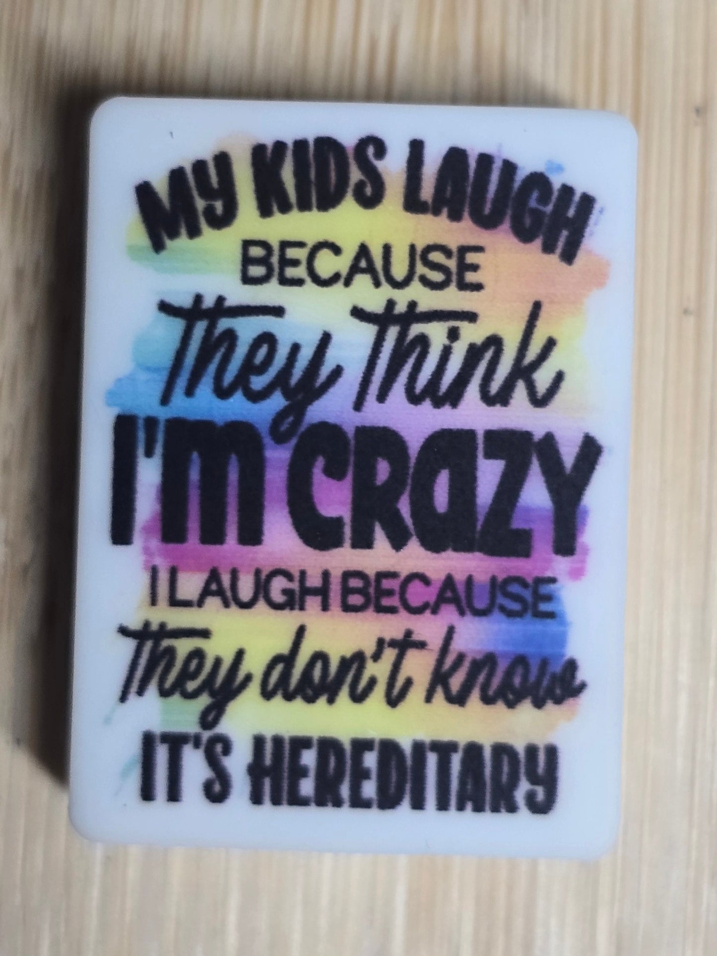 Focal silicone beads sarcastic humor