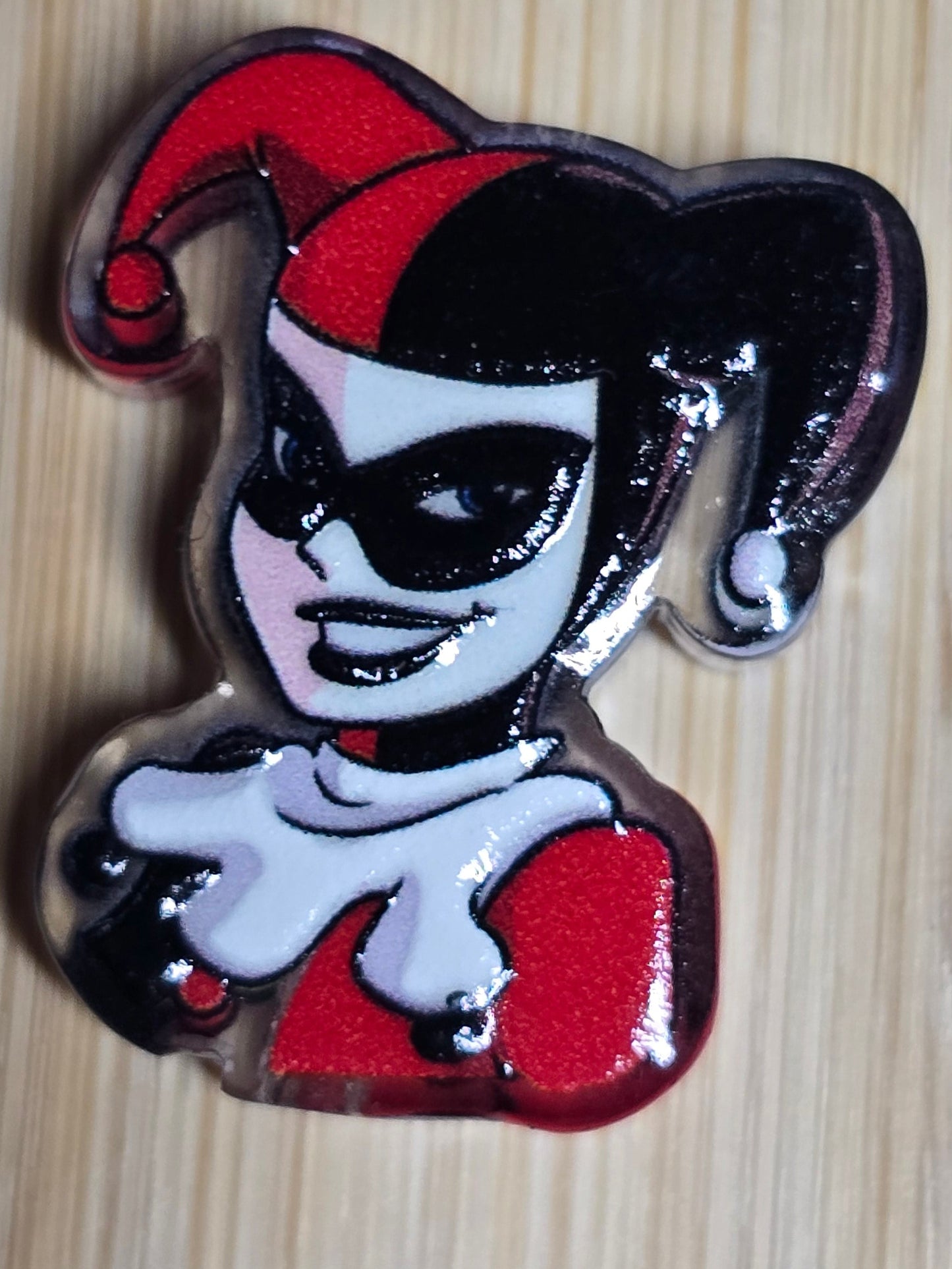 Acrylic focal beads villain superhero