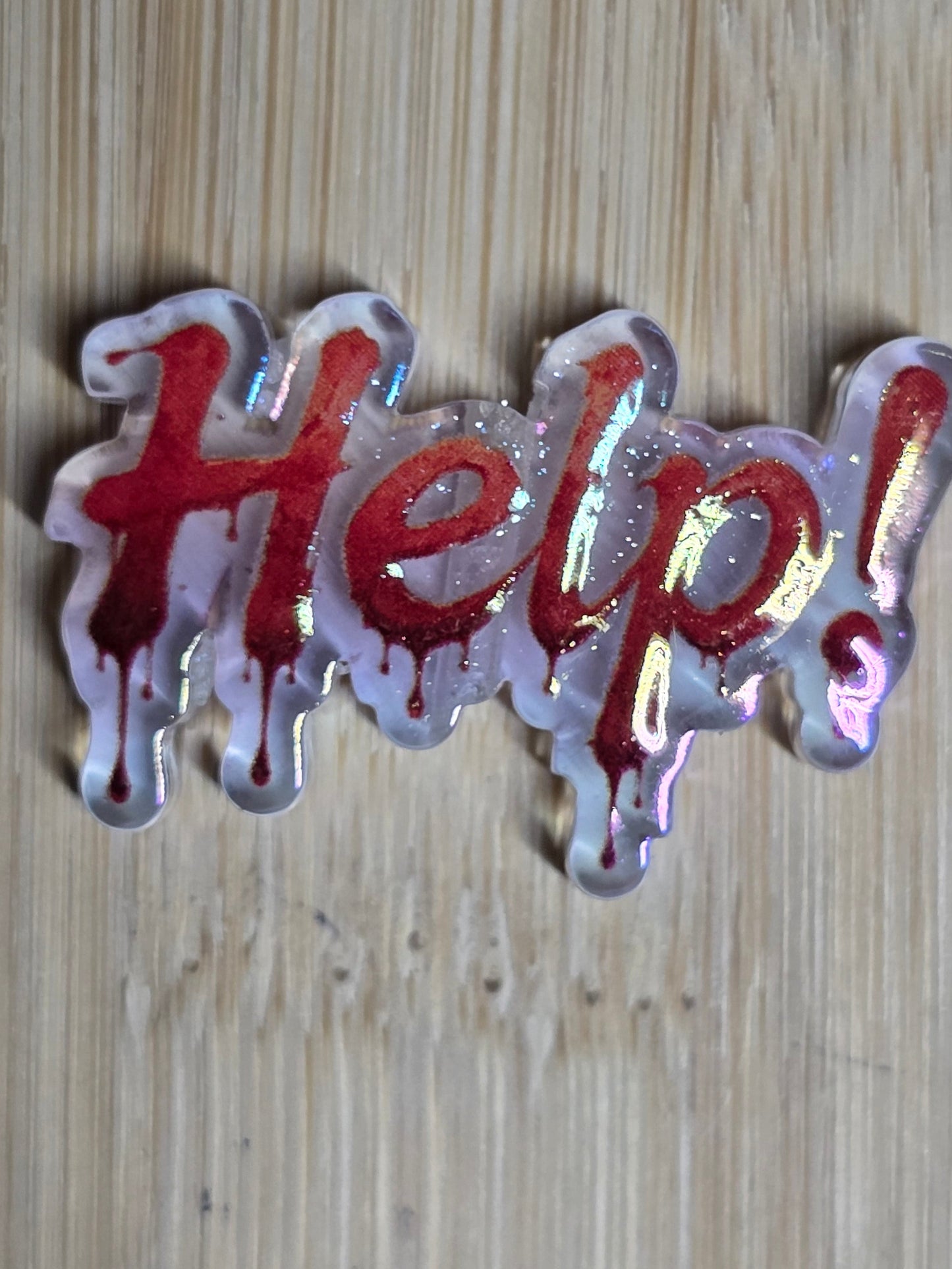 Acrylic focal beads horror style help!