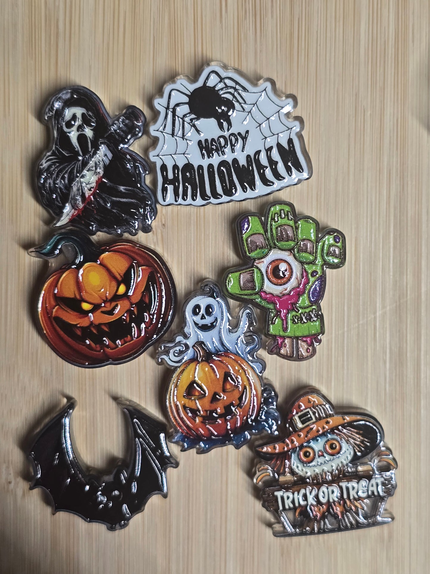 Acrylic focal beads Halloween mix