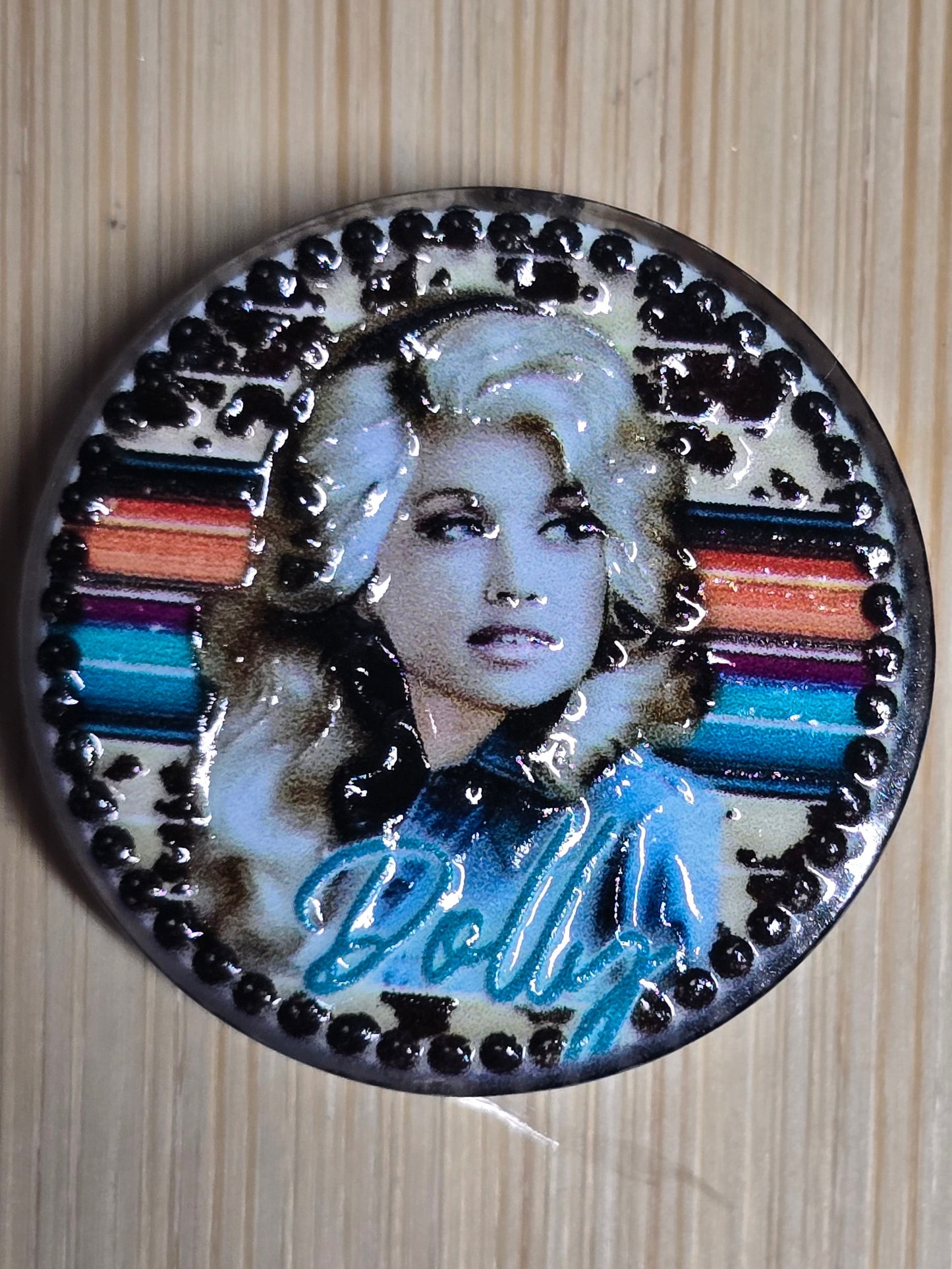 Acrylic focal beads young country star