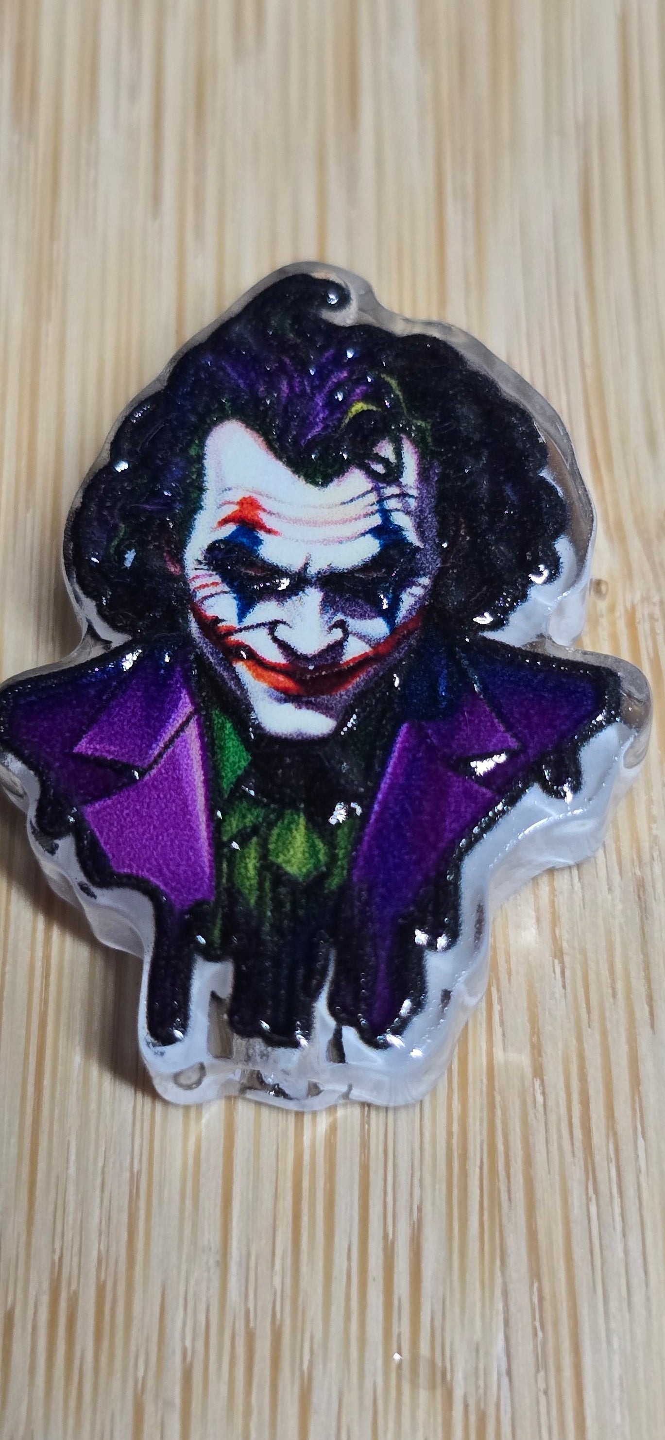 Acrylic focal beads superhero villain
