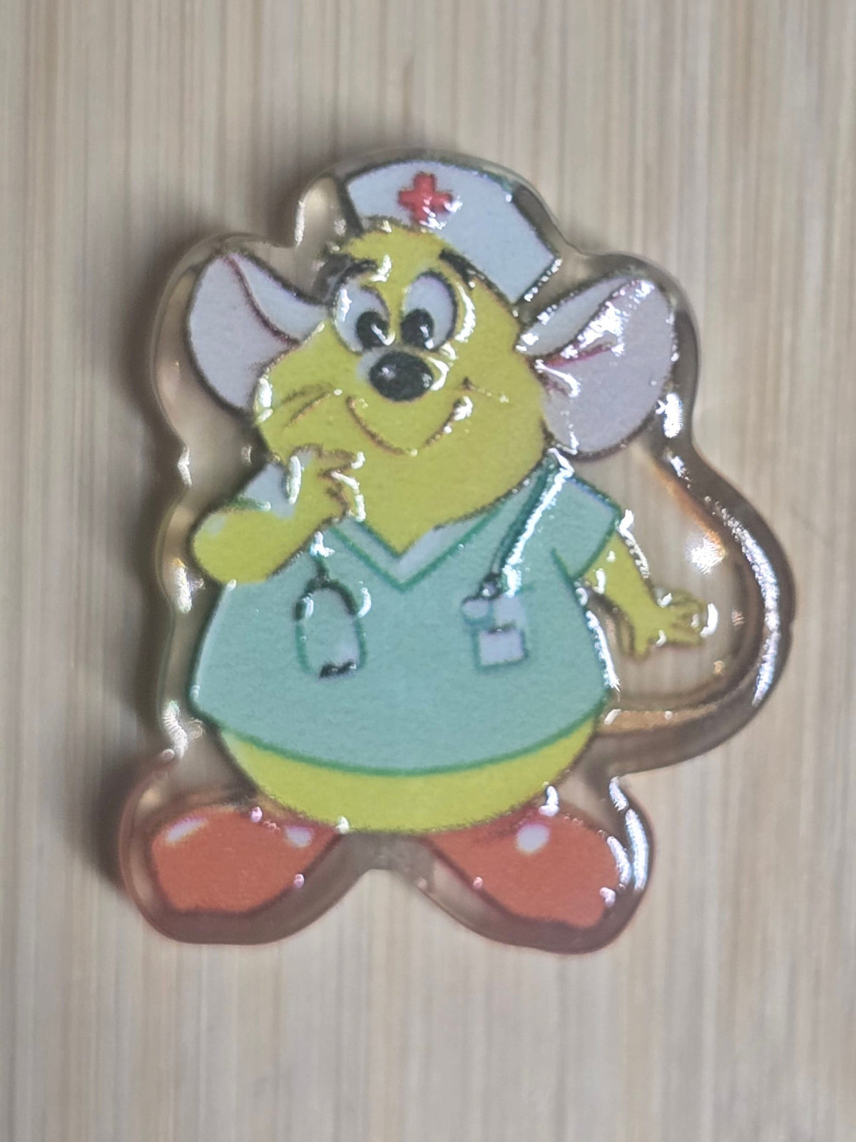 Acrylic focal beads DS mouse character