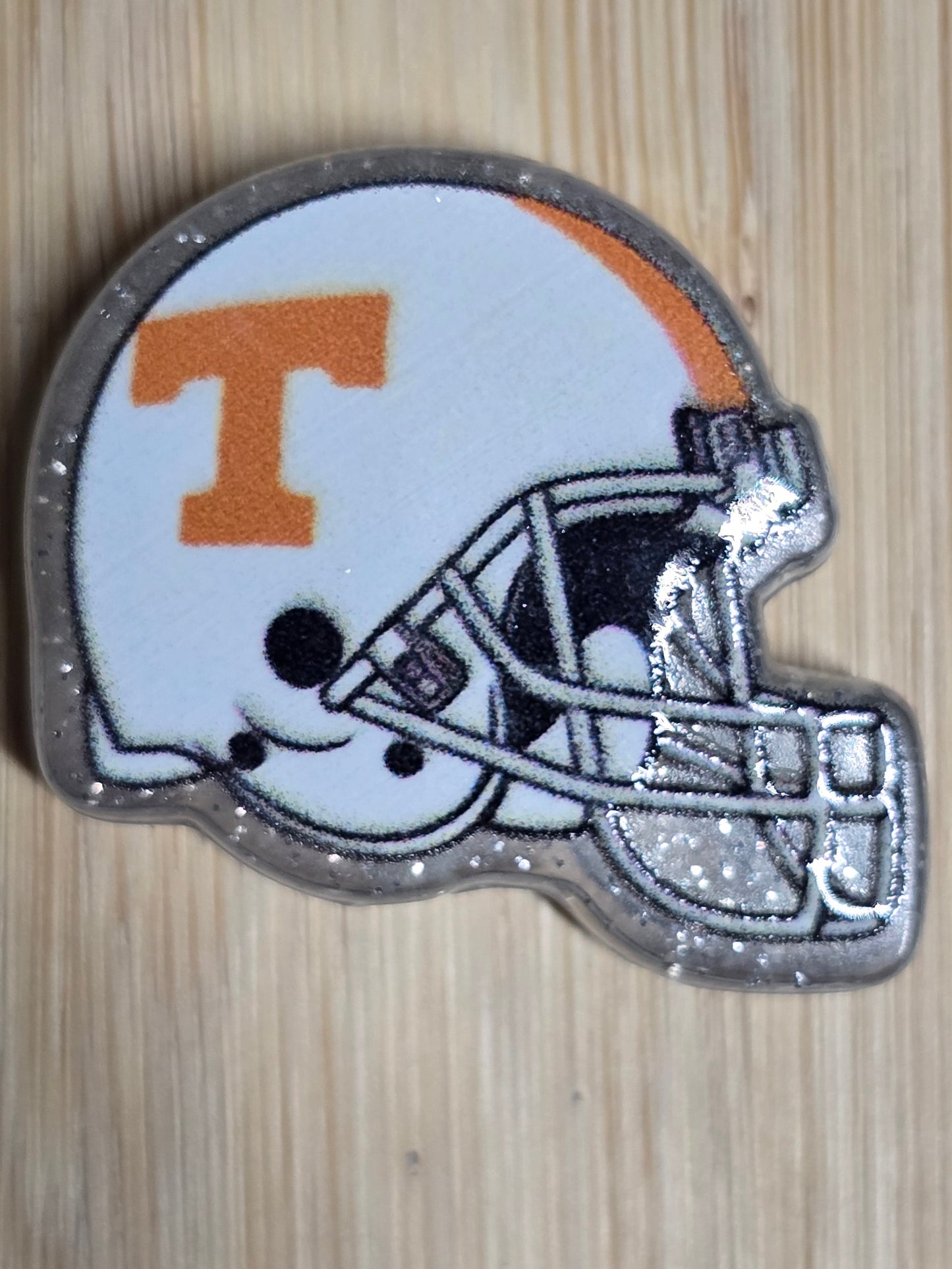 Acrylic focal beats football helmets