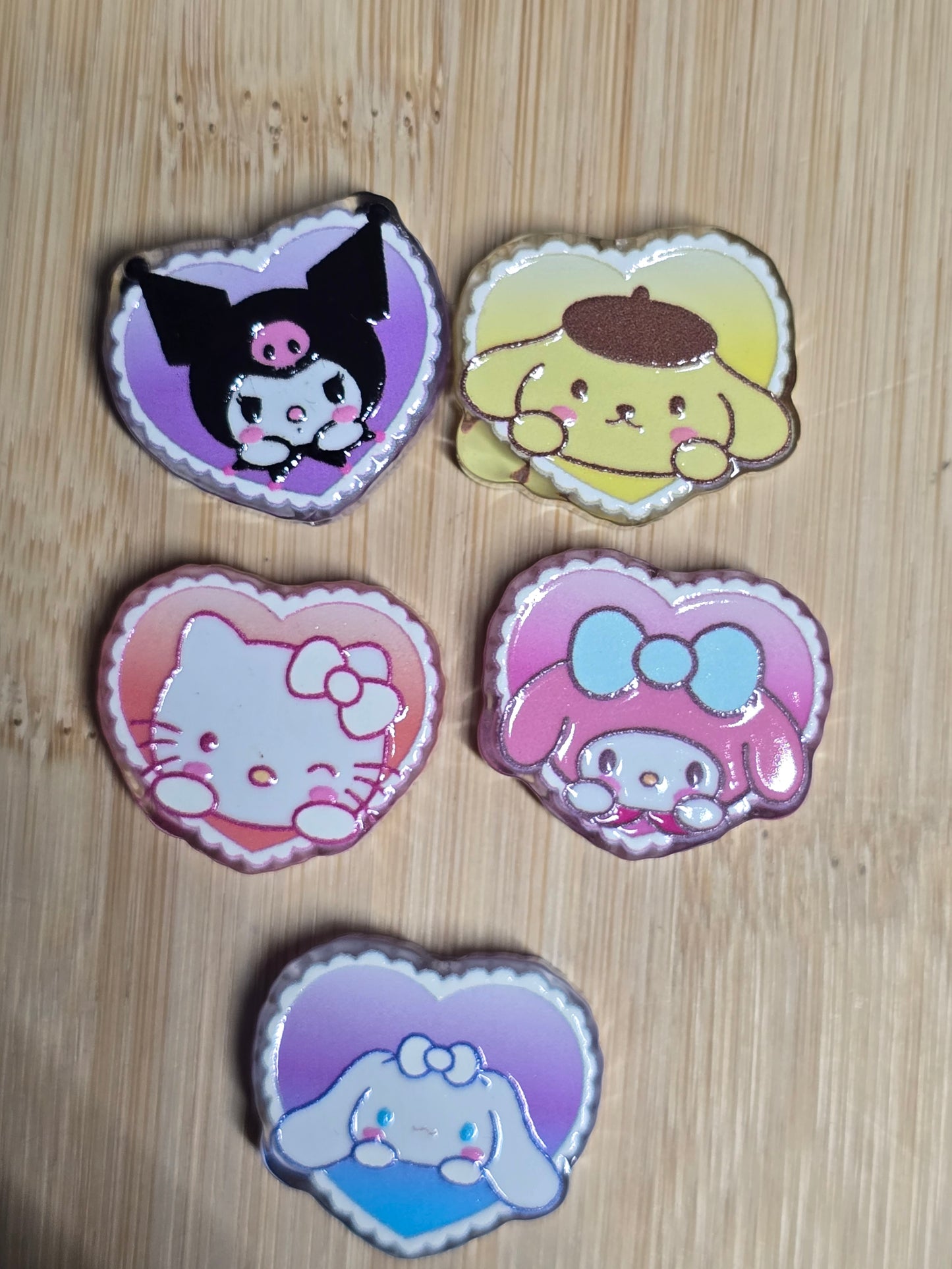 Acrylic focal beads sanrio characters