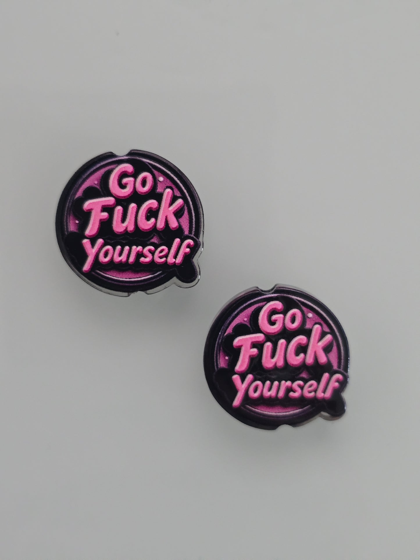 Acrylic focal beads adult language