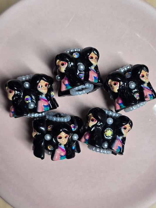 Acrylic beads princess bead Mulan