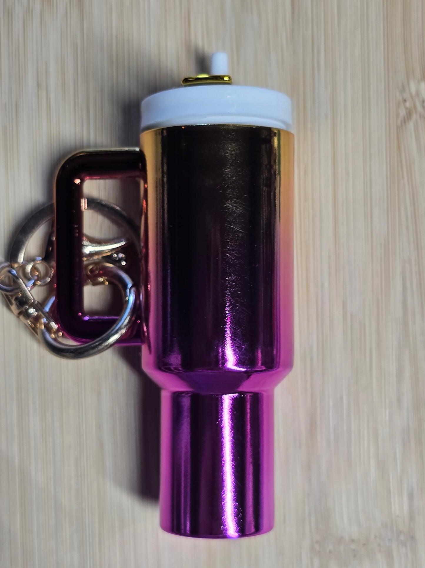 Mini keychain tumbler
