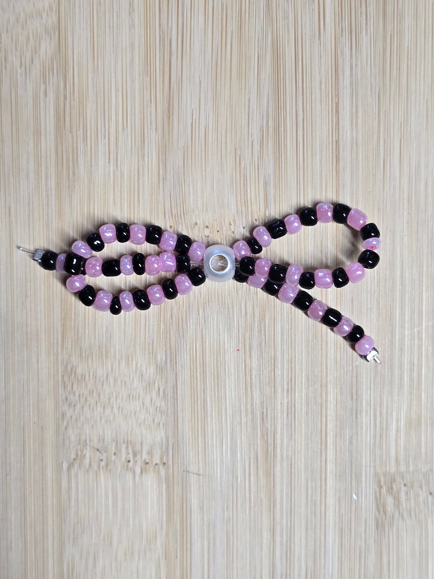 Acrylic bead bows 3pcs