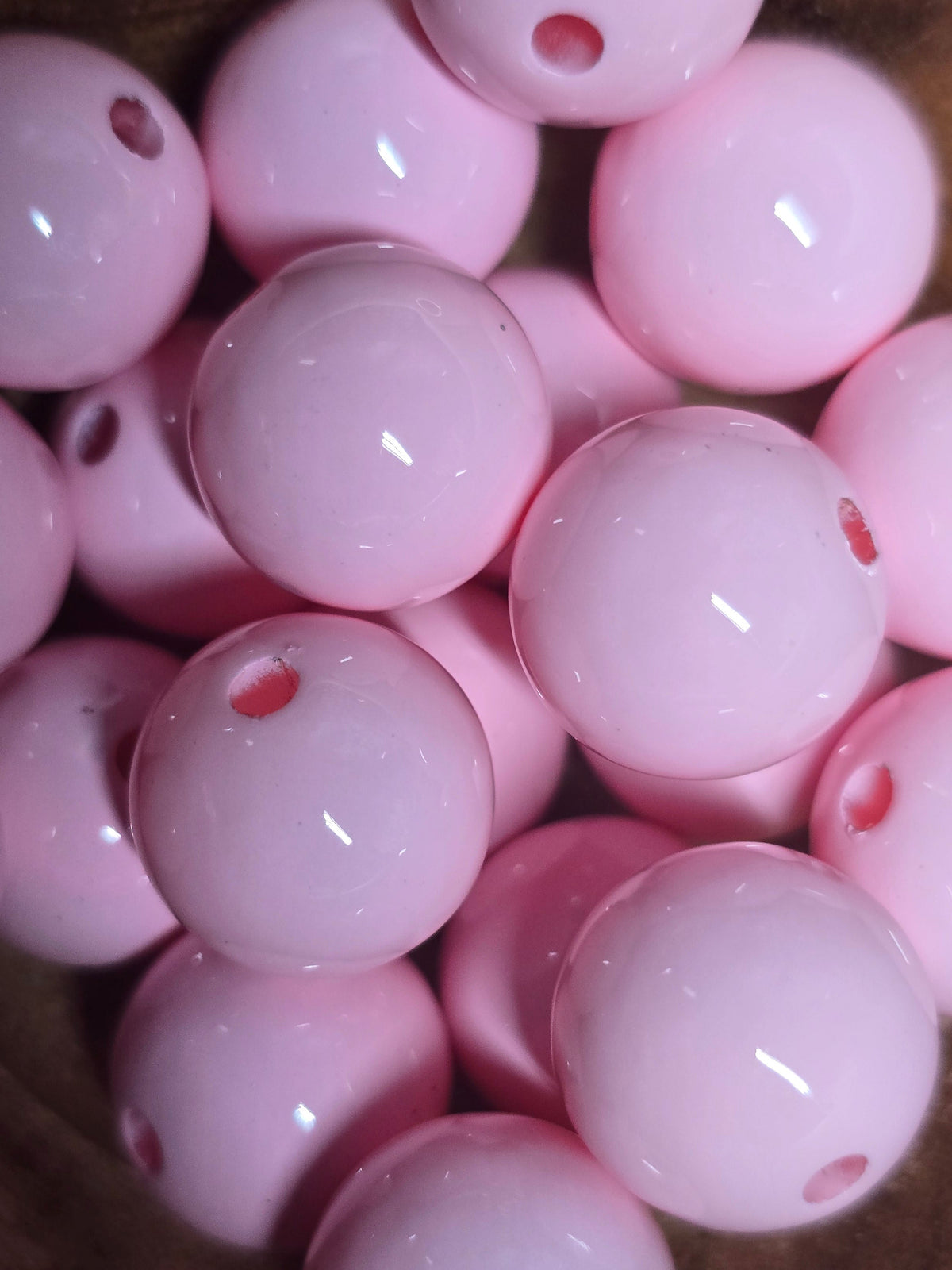 Acrylic 16mm beads shiny looks like silicone beads