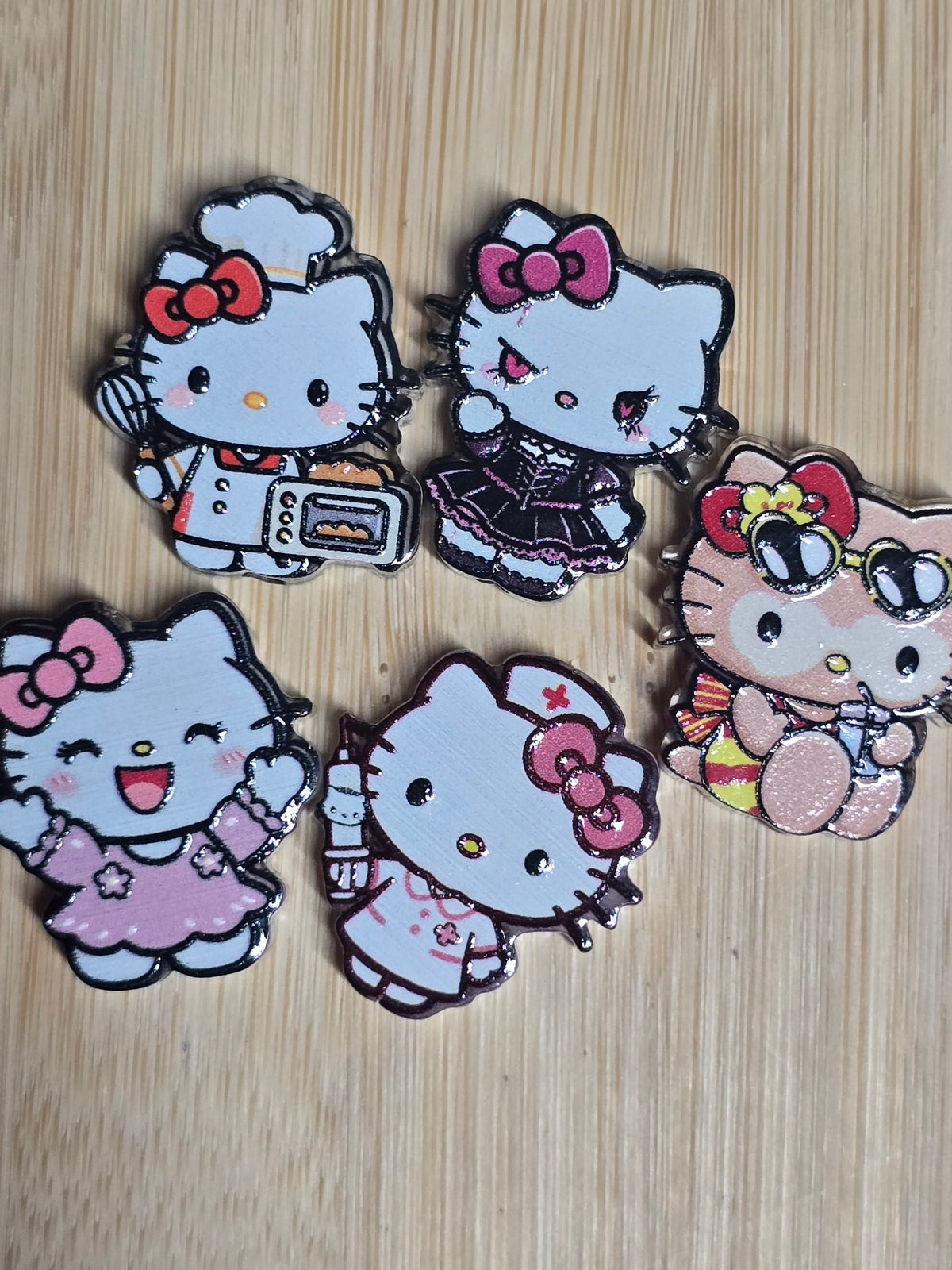 Acrylic focal beads HK inspired